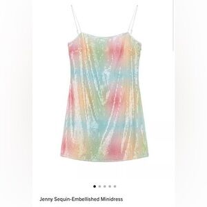 Staud Jenny Sequin Embellished Mini Dress